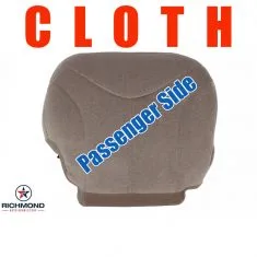2000-2002 GMC Yukon & Yukon XL SLE SLT Replacement Cloth Seat Cover: Passenger Side Bottom, Tan