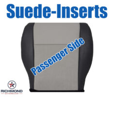 2008-2010 Jeep Grand Cherokee Limited Replacement Leather & Suede Seat Cover: Passenger Side Bottom, 2-Tone Black & Gray