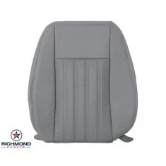 2003-2005 Lincoln Aviator Replacement Leather Seat Cover: Driver Side Lean Back, Gray Perforated