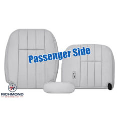 2003-2005 Mercury Grand Marquis Replacement Leather Seat Covers: Passenger Side Complete, Light Gray
