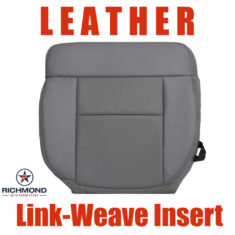 2004-2008 Ford F-150 FX4 FX2 Replacement Leather Seat Cover: Driver Side Bottom, Gray