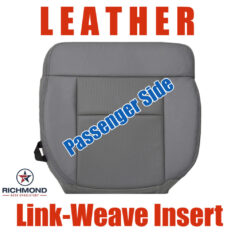 2004-2008 Ford F-150 FX4 FX2 Replacement Leather Seat Cover: Passenger Side Bottom, Gray