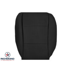 2011-2016 BMW 5-Series Replacement Leather Seat Cover: Driver Side Bottom, Black (Non-Cushion Extender Style)