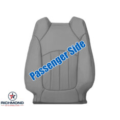 2009-2012 GMC Acadia SLT2 Replacement Leather Seat Cover: Passenger Side Lean Back, Gray Perforated