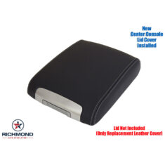 2016-2021 Toyota Land Cruiser Replacement Genuine Leather Center Console Lid Cover, Black