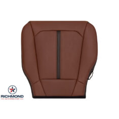 2019-2022 Ford F-250 King Ranch Replacement Perforated Leather Seat Cover: Driver Side Bottom, Brown