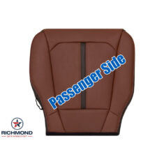 2019-2022 Ford F-250 King Ranch Replacement Perforated Leather Seat Cover: Passenger Side Bottom, Brown