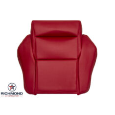 1984-1988 Chevy Corvette Replacement Leather Seat Cover: Driver Side Bottom, Torch Red Perforated