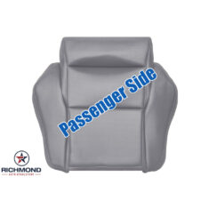 1984-1988 Chevy Corvette Replacement Leather Seat Cover: Passenger Side Bottom, Gray Perforated