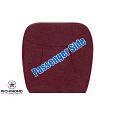 1992-1993 Ford F-250 XLT Replacement Cloth Seat Cover: Passenger Side Bottom, Red Cloth 50/50