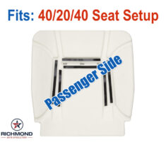 1992-1997 Ford F-250 XLT Replacement Seat Foam Cushion: Passenger Side Bottom 40/20/40