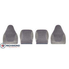 1997-1998 Ford F-150 XLT Replacement Cloth Seat Covers: Driver & Passenger Complete, Gray