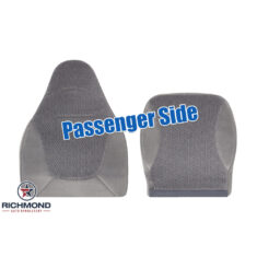 1997-1998 Ford F-150 XLT Replacement Cloth Seat Covers: Passenger Side Complete, Gray