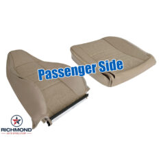 1997-2002 Jeep Wrangler Replacement Leather/Vinyl Seat Covers: Passenger Side Complete, Tan Camel