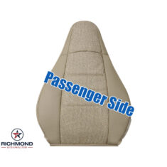 1997-2002 Jeep Wrangler Replacement Leather/Vinyl Seat Cover: Passenger Side Lean Back, Tan Camel
