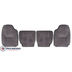 1998-2002 Dodge Ram 3500 SLT Laramie Replacement Cloth Seat Covers: Driver & Passenger Complete, Dark Gray