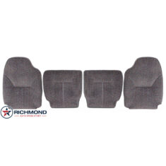 1998-2002 Dodge Ram 2500 SLT Laramie Replacement Cloth Seat Covers: Driver & Passenger Complete, Light Gray
