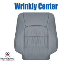 1998-2002 Lexus LX470 Replacement Leather Seat Cover: Driver Side Lean Back, Gray (WRINKLY CENTER)