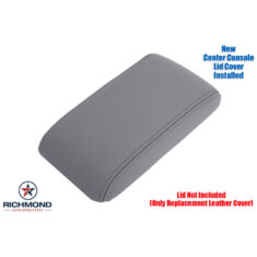 1998-2002 Lexus LX470 Replacement Genuine Leather Center Console Lid Cover, Gray