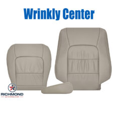 1998-2007 Lexus LX470 Replacement Leather Seat Covers: Driver Side Complete, Tan (WRINKLY CENTER)