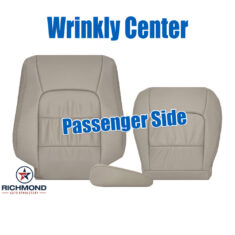 1998-2007 Lexus LX470 Replacement Leather Seat Covers: Passenger Side Complete, Tan (WRINKLY CENTER)