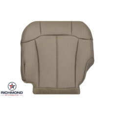 1999-2000 Chevy Silverado LT Z71 LS Replacement Leather Seat Cover: Driver Side Bottom, Medium Dark Oak