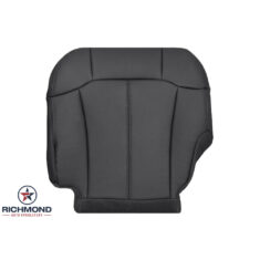 1999-2002 Chevy Silverado LT LS Z71 Replacement Leather Seat Cover: Driver Side Bottom, Dark Gray
