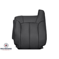 1999-2002 Chevy Silverado LT LS Z71 Replacement Leather Seat Cover: Driver Side Lean Back, Dark Gray