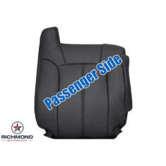 1999-2002 Chevy Silverado LT LS Z71 Replacement Leather Seat Cover: Passenger Side Lean Back, Dark Gray