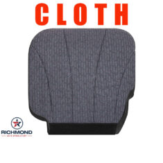 1999-2002 Chevy Silverado W/T Base Work Truck Replacement Cloth Seat Cover: Driver Side Bottom, Dark Gray