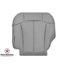 2000-2002 Chevy Tahoe & Suburban LT LS Z71 Replacement Leather Seat Cover: Driver Side Bottom, Gray