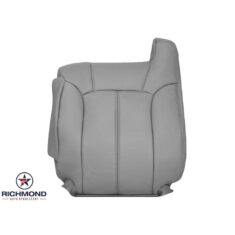 2000-2002 Chevy Tahoe & Suburban LT LS Z71 Replacement Leather Seat Cover: Driver Side Lean Back, Gray