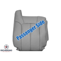 2000-2002 Chevy Tahoe & Suburban LT LS Z71 Replacement Leather Seat Cover: Passenger Side Lean Back, Gray