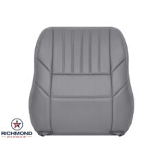 2000-2005 Chevy Impala Replacement Leather Seat Cover: Driver Side Lean Back, Gray