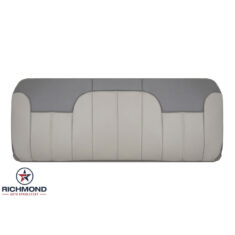 2001-2002 GMC Sierra Denali C3 Replacement Leather Seat Cover: Rear Bench Bottom, 2-Tone Gray & Light Tan