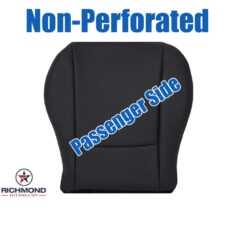 2001-2005 Mazda MX-5 Miata Replacement Leather Seat Cover: Passenger Side Bottom, Black Non-Perforated