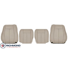 2005-2009 Saab 9-7X Replacement Leather Seat Covers: Driver & Passenger Complete, Tan Perforated
