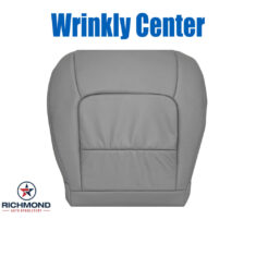 2003-2007 Lexus LX470 Replacement Leather Seat Cover: Driver Side Bottom, Gray (WRINKLY CENTER)
