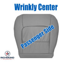 2003-2007 Lexus LX470 Replacement Leather Seat Cover: Passenger Side Bottom, Gray (WRINKLY CENTER)