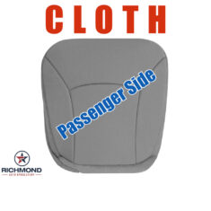 2004-2008 Ford E-Series Econoline Van Replacement Cloth Seat Cover: Passenger Side Bottom, Gray Cloth