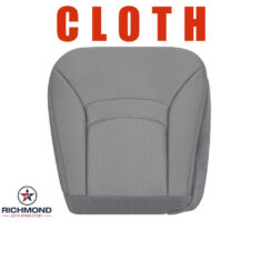 2004-2008 Ford E-Series Econoline XLT Van Replacement Cloth Seat Cover: Driver Side Bottom, Gray Cloth