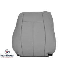 2005-2009 GMC Envoy Replacement Leather Seat Cover: Driver Side Lean Back, Gray