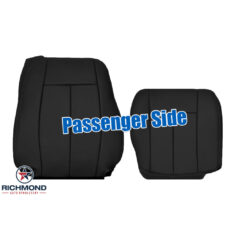 2005-2009 GMC Envoy Replacement Leather Seat Covers: Passenger Side Complete, Black