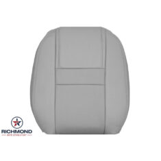 2006-2007 Chevy Monte Carlo 2-Door Coupe Replacement Perforated Leather Seat Cover: Driver Side Lean Back, Gray