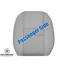 2006-2007 Chevy Monte Carlo 2-Door Coupe Replacement Perforated Leather Seat Cover: Passenger Side Lean Back, Gray