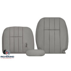 2010-2011 Ford Crown Victoria Replacement Leather Seat Covers: Driver Side Complete, Light Gray