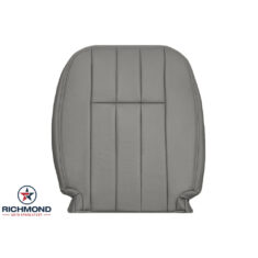2010-2011 Ford Crown Victoria Replacement Leather Seat Cover: Driver Side Lean Back, Light Gray