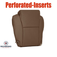 2018-2022 Toyota Sequoia Platinum Limited Replacement Leather Seat Cover: Driver Side Bottom, Brown Perforated