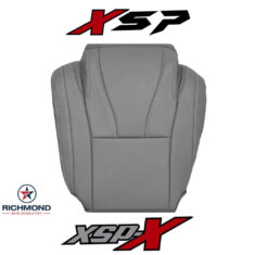 2007-2013 Toyota Tundra XSP XSP-X Replacement Leather Seat Cover: Driver Side Bottom, Gray Perforated