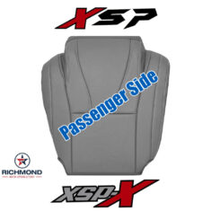 2007-2013 Toyota Tundra XSP XSP-X Replacement Leather Seat Cover: Passenger Side Bottom, Gray Perforated